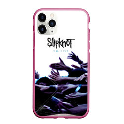 Чехол iPhone 11 Pro матовый 9 0: Live - Slipknot, цвет: 3D-малиновый