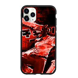 Чехол iPhone 11 Pro матовый Chainsaw Man, Дэнджи, цвет: 3D-черный