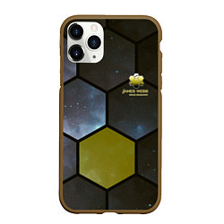 Чехол iPhone 11 Pro матовый JWST space cell theme, цвет: 3D-коричневый