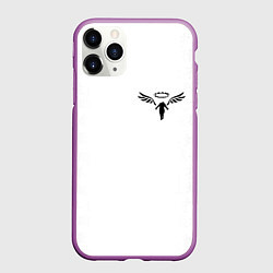 Чехол iPhone 11 Pro матовый WALHALLA TEAM НА СПИНЕ БЕЛЫЕ ИЕРОГЛИФЫ