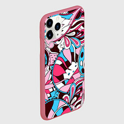 Чехол iPhone 11 Pro матовый Краски Жизни, цвет: 3D-малиновый — фото 2
