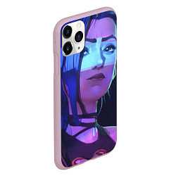 Чехол iPhone 11 Pro матовый Jinx в неоне, цвет: 3D-розовый — фото 2