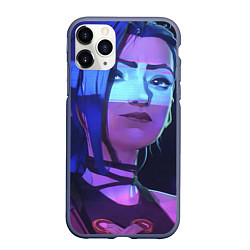 Чехол iPhone 11 Pro матовый Jinx в неоне, цвет: 3D-серый