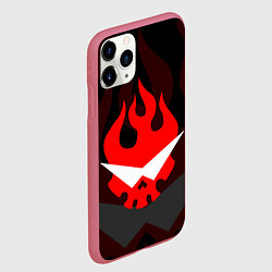 Чехол iPhone 11 Pro матовый GURREN LAGANN LOGO SYMBOL, цвет: 3D-малиновый — фото 2