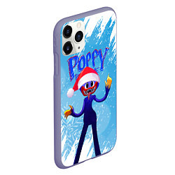 Чехол iPhone 11 Pro матовый Новогодний Poppy Playtime, цвет: 3D-серый — фото 2