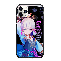 Чехол iPhone 11 Pro матовый Genshin Impact - Kamisato Ayaka, цвет: 3D-черный