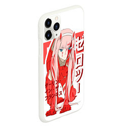 Чехол iPhone 11 Pro матовый Zero Two - Darling in the Franxx, цвет: 3D-белый — фото 2