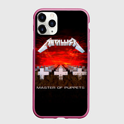 Чехол iPhone 11 Pro матовый Master of Puppets - Metallica, цвет: 3D-малиновый