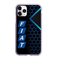 Чехол iPhone 11 Pro матовый FIAT BLUE SPORT ФИАТ СПОРТ