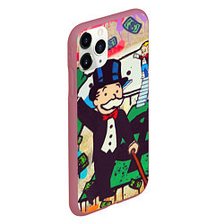 Чехол iPhone 11 Pro матовый Alec Monopoly ART, цвет: 3D-малиновый — фото 2