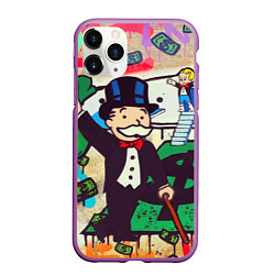 Чехол iPhone 11 Pro матовый Alec Monopoly ART, цвет: 3D-фиолетовый