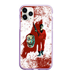 Чехол iPhone 11 Pro матовый БУМАЖНЫЙ ДОМ КРАСКА- LA CASA DE PAPEL BELLA CIAO