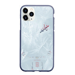 Чехол iPhone 11 Pro матовый Washington Capitals Grey Ice theme