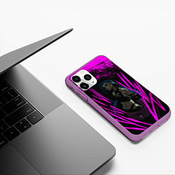 Чехол iPhone 11 Pro матовый Pink Jinx, цвет: 3D-фиолетовый — фото 2