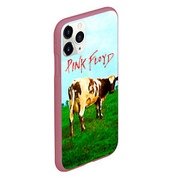 Чехол iPhone 11 Pro матовый Atom Heart Mother - Pink Floyd, цвет: 3D-малиновый — фото 2