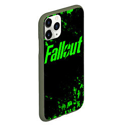 Чехол iPhone 11 Pro матовый FALLOUT ПУПСЫ ПАТТЕРН ЗЕЛЁНЫЙ ЯДЕРНАЯ ЗИМА, цвет: 3D-темно-зеленый — фото 2