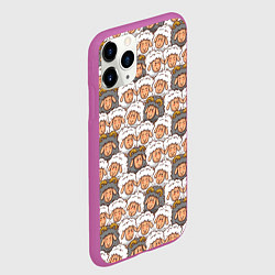 Чехол iPhone 11 Pro матовый Овечки и барашки, цвет: 3D-фиолетовый — фото 2
