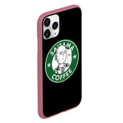 Чехол iPhone 11 Pro матовый ONE-PUNCH MAN OK COFFEE, цвет: 3D-малиновый — фото 2