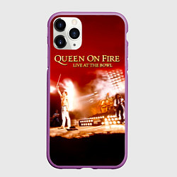 Чехол iPhone 11 Pro матовый Queen on Fire - Live at the Bowl