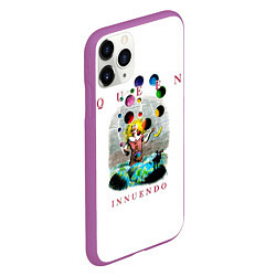 Чехол iPhone 11 Pro матовый Innuendo - Queen, цвет: 3D-фиолетовый — фото 2