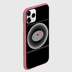 Чехол iPhone 11 Pro матовый Jazz - Queen, цвет: 3D-малиновый — фото 2