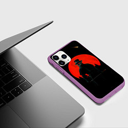 Чехол iPhone 11 Pro матовый Plague doctor ЧУМНОЙ ДОКТОР, цвет: 3D-фиолетовый — фото 2