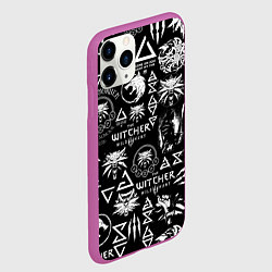Чехол iPhone 11 Pro матовый ВЕДЬМАК ЛОЛГОБОМБИНГ THE WITCHER, цвет: 3D-фиолетовый — фото 2