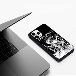 Чехол iPhone 11 Pro матовый Dark Souls, The Ashen One, цвет: 3D-черный — фото 2
