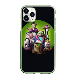 Чехол iPhone 11 Pro матовый Семейка Аддамс - Горящий Тур