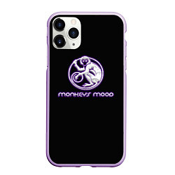 Чехол iPhone 11 Pro матовый Monkeys mood