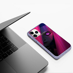 Чехол iPhone 11 Pro матовый ArcaneДжинкc, цвет: 3D-светло-сиреневый — фото 2