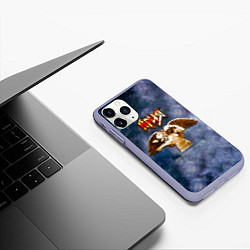 Чехол iPhone 11 Pro матовый Беспечный ангел - Ария, цвет: 3D-светло-сиреневый — фото 2