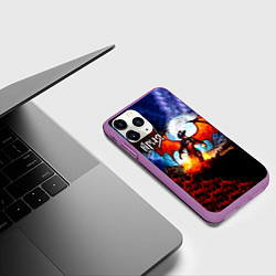 Чехол iPhone 11 Pro матовый Феникс - Ария, цвет: 3D-фиолетовый — фото 2