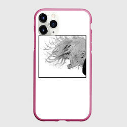 Чехол iPhone 11 Pro матовый Джузо Rage, цвет: 3D-малиновый