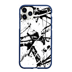 Чехол iPhone 11 Pro матовый GRUNGE TRIP, цвет: 3D-тёмно-синий