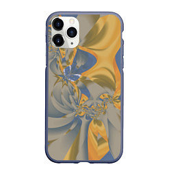 Чехол iPhone 11 Pro матовый Орхидеи Небо и песок Абстракция 403-1, цвет: 3D-серый