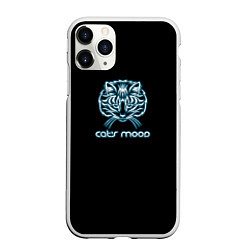 Чехол iPhone 11 Pro матовый Cats mood, цвет: 3D-белый