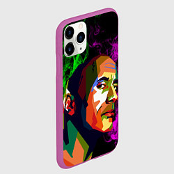 Чехол iPhone 11 Pro матовый Дуэйн Джонсон АРТ Скала, цвет: 3D-фиолетовый — фото 2