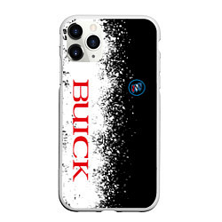Чехол iPhone 11 Pro матовый BUICK КРАСНОЕ ЛОГО ЦВЕТНАЯ ЭМБЛЕМА, цвет: 3D-белый