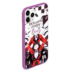 Чехол iPhone 11 Pro матовый Kirari Momobami vs Yumeko Jabami, цвет: 3D-фиолетовый — фото 2