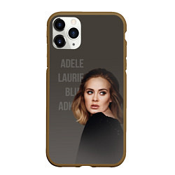 Чехол iPhone 11 Pro матовый Взгляд Адель, цвет: 3D-коричневый