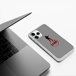 Чехол iPhone 11 Pro матовый Бардак Grey theme, цвет: 3D-белый — фото 2
