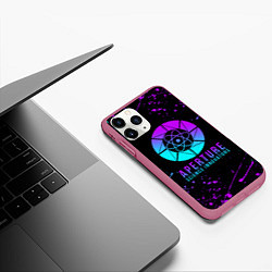 Чехол iPhone 11 Pro матовый PORTAL NEON ПОРТАЛ НЕОН, цвет: 3D-малиновый — фото 2