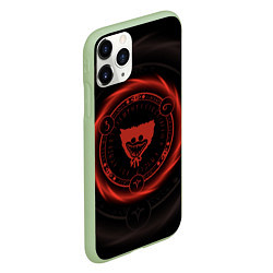 Чехол iPhone 11 Pro матовый Poppy Playtime Пентаграмма, цвет: 3D-салатовый — фото 2