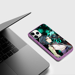 Чехол iPhone 11 Pro матовый GENSHIN IMPACT СЯО НОВОГОДНИЙ, цвет: 3D-фиолетовый — фото 2