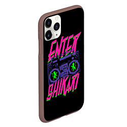 Чехол iPhone 11 Pro матовый Enter Shikari BoomBox, цвет: 3D-коричневый — фото 2