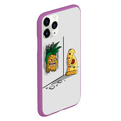 Чехол iPhone 11 Pro матовый HERES PINEAPPLE!, цвет: 3D-фиолетовый — фото 2