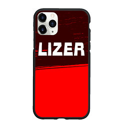 Чехол iPhone 11 Pro матовый Lizer - Краска, цвет: 3D-черный