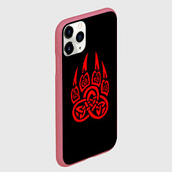 Чехол iPhone 11 Pro матовый ПЕЧАТЬ ВЕЛЕСЕ, РУНЫ, цвет: 3D-малиновый — фото 2
