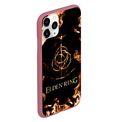 Чехол iPhone 11 Pro матовый Elden Ring Logo, цвет: 3D-малиновый — фото 2